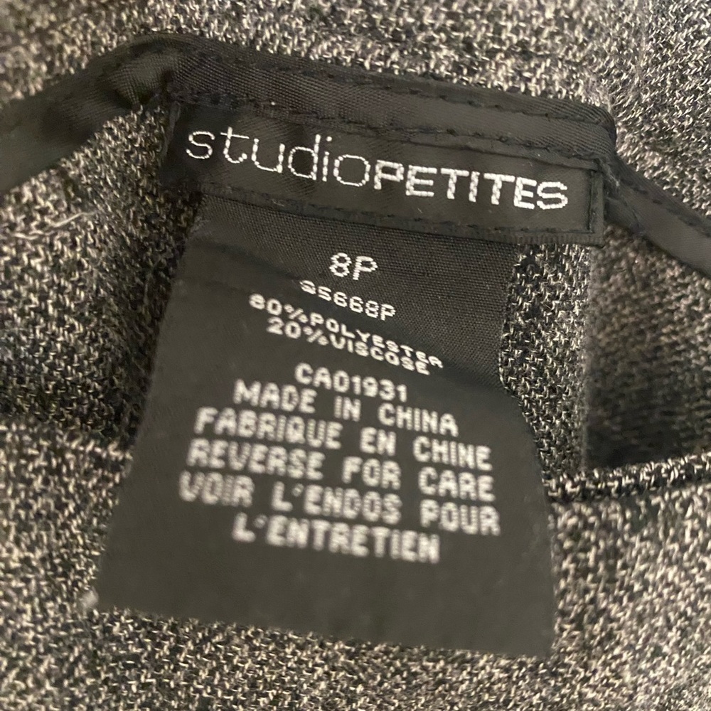 StudioPetites Size 8P Grey Slacks - Picture 4 of 4